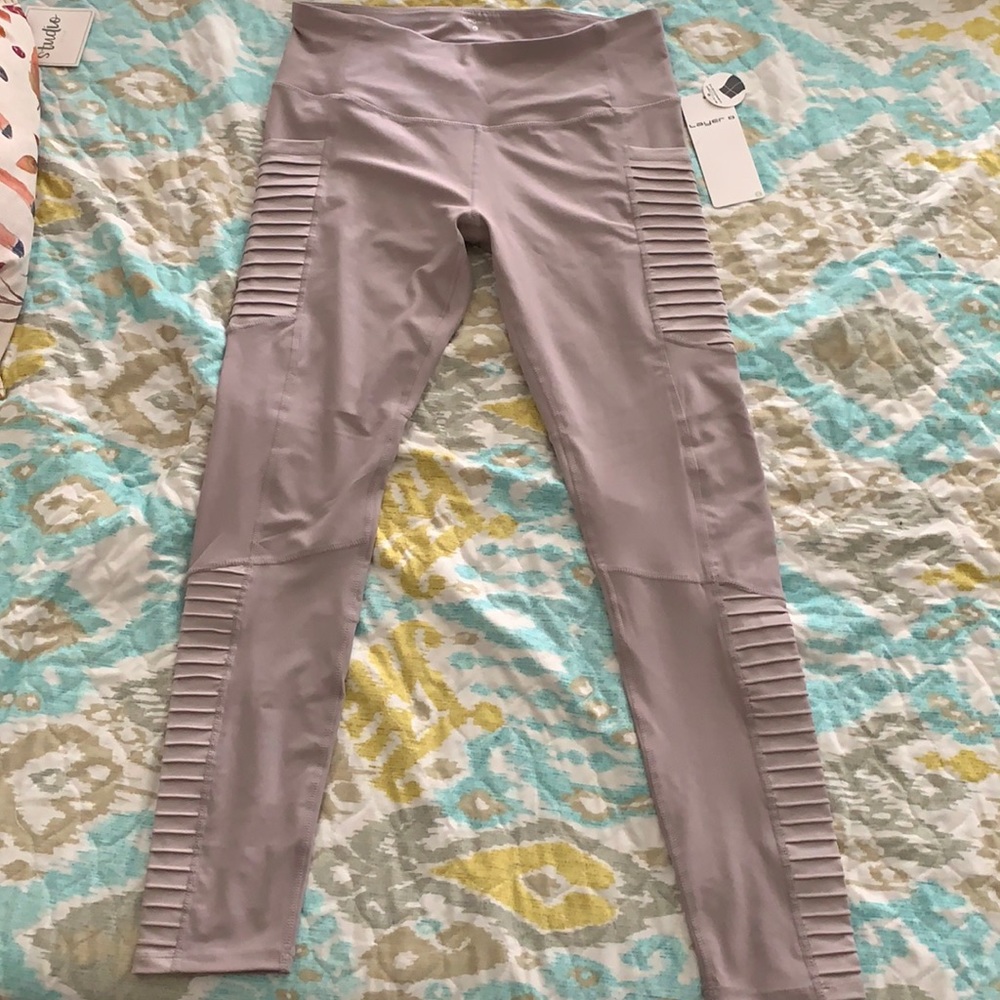 Lay 8 motto leggings - light violet color
